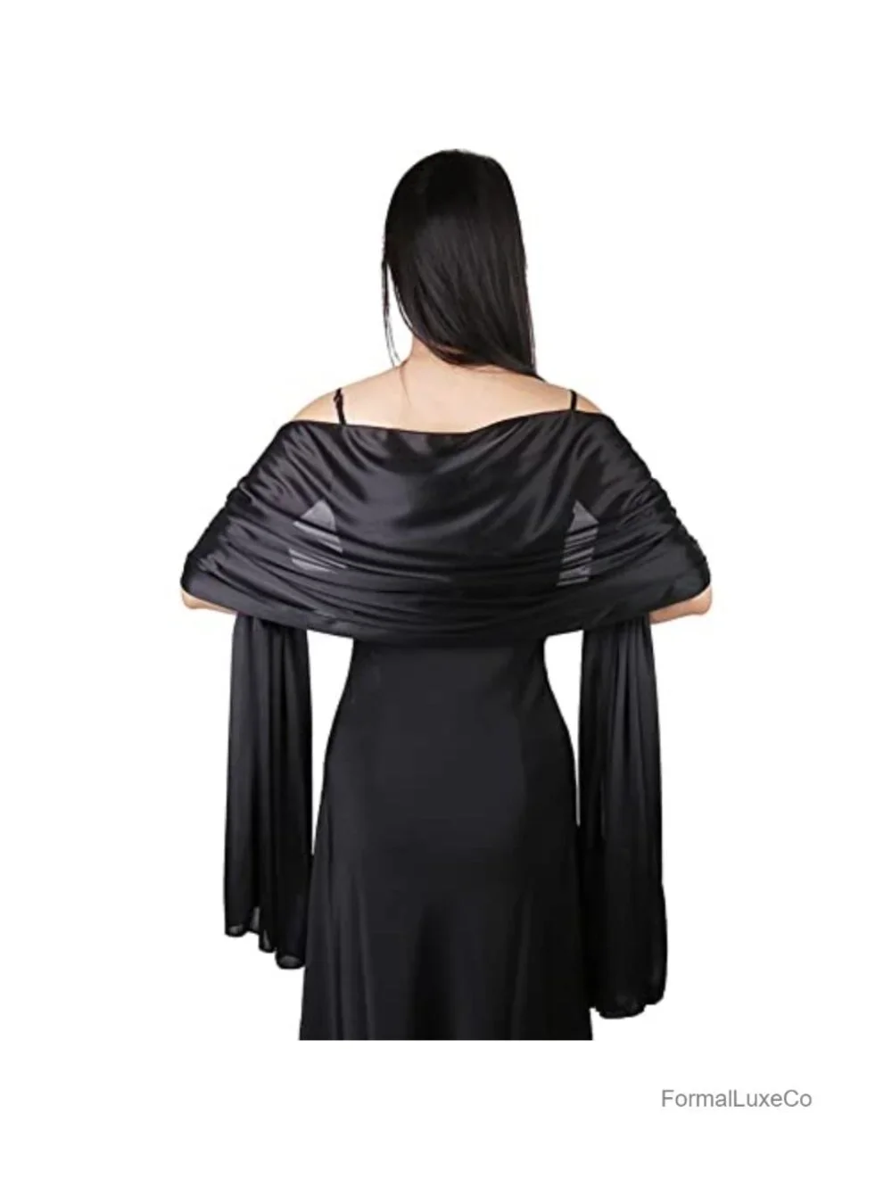 Elegant Soft Sheer Chiffon Stole Bride Wedding Scarf Wraps for Evening Dresses